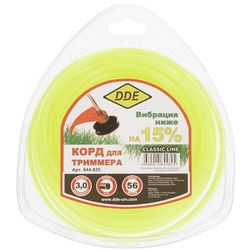 Купить Леска для триммеров DDE Classic line 644-825  8108515. Характеристики, отзывы и цены в Донецке
