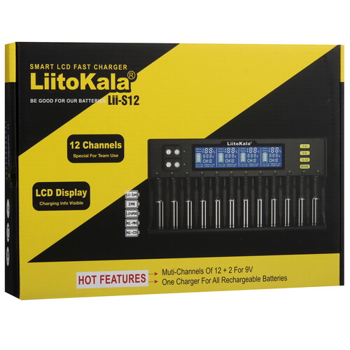 Купить Зарядное устройство LiitoKala Lii-S12  9212324. Характеристики, отзывы и цены в Донецке