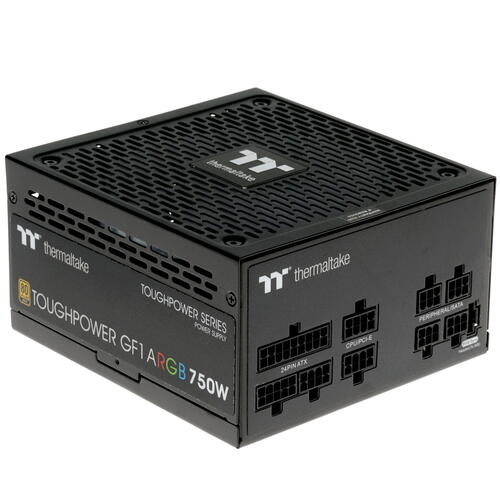 Купить Блок питания Thermaltake Toughpower GF1 ARGB 750W [PS-TPD-0750F3FAGE-1] черный  1398485. Характеристики, отзывы и цены в Донецке