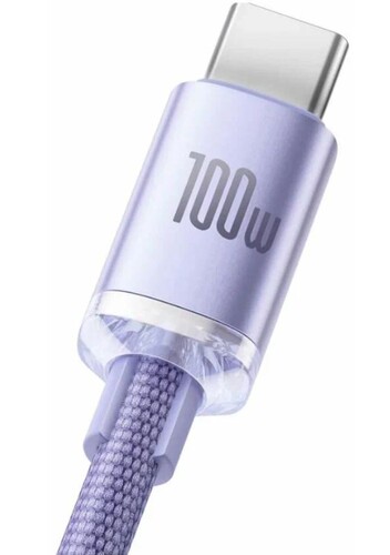Купить Кабель круглый Baseus USB Type-C - USB 2.0 Type-A фиолетовый 1.2 м  9167058. Характеристики, отзывы и цены в Донецке