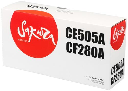 Купить Картридж лазерный SAKURA CE505A/CF280A черный, с чипом  5363903. Характеристики, отзывы и цены в Донецке