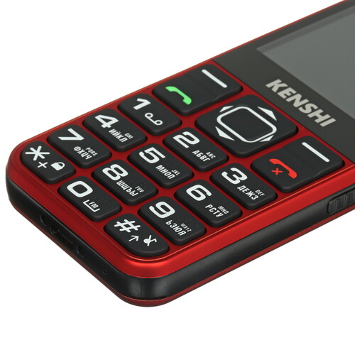 Купить Сотовый телефон KENSHI Senior 232 красный/черный  9193352. Характеристики, отзывы и цены в Донецке