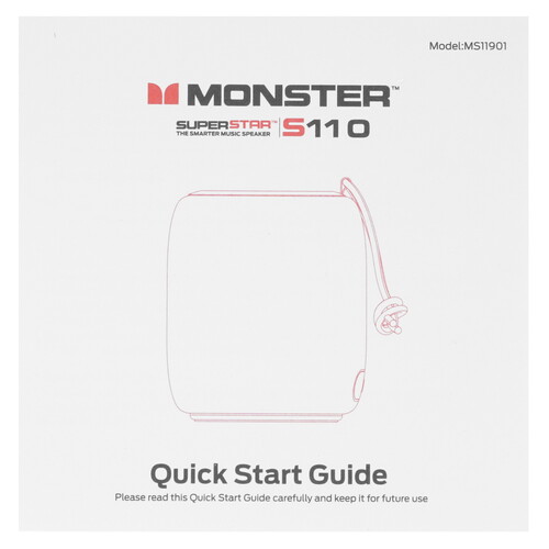 Купить Портативная колонка MONSTER SUPERSTAR s110, черный  9272371. Характеристики, отзывы и цены в Донецке