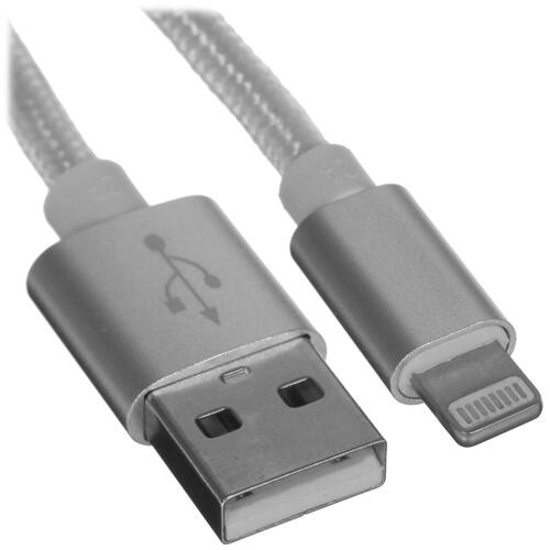 Купить Кабель круглый DEXP Lightning 8-pin - USB 2.0 Type-A белый 1 м  4834149. Характеристики, отзывы и цены в Донецке