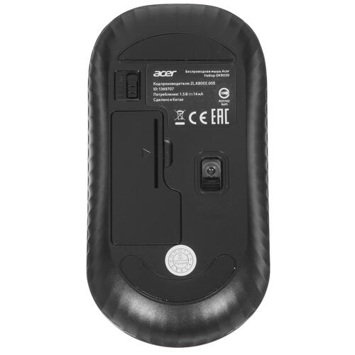 Купить Клавиатура+мышь беспроводная Acer OKR030 черный  4708884. Характеристики, отзывы и цены в Донецке