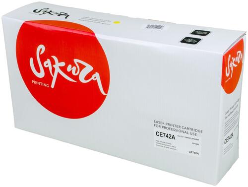 Купить Картридж лазерный SAKURA CE742A желтый, с чипом  5363908. Характеристики, отзывы и цены в Донецке