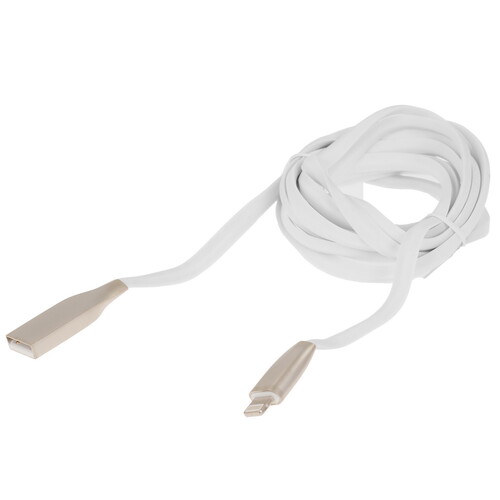 Купить Кабель плоский Cablexpert Lightning 8-pin - USB 2.0 Type-A белый 1.8 м  5314574. Характеристики, отзывы и цены в Донецке