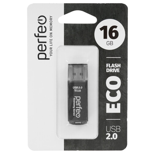 Купить Память USB Flash 16 ГБ Perfeo E04 Economy Series [PF-E04B016ES]  9209127. Характеристики, отзывы и цены в Донецке
