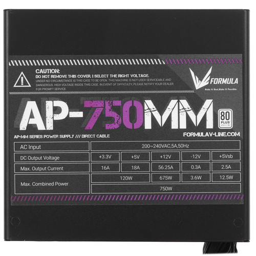 Купить Блок питания Formula AP-750ММ [AP-750ММ] черный  5614585. Характеристики, отзывы и цены в Донецке