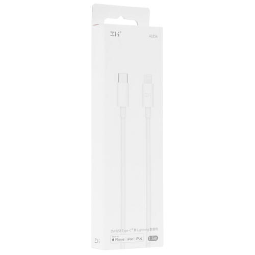 Купить Кабель круглый ZMI Lightning 8-pin MFI - USB Type-C белый 1.5 м  5099590. Характеристики, отзывы и цены в Донецке