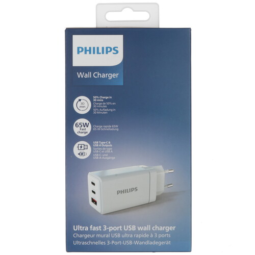 Купить Сетевое зарядное устройство Philips белый  5494063. Характеристики, отзывы и цены в Донецке