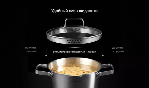 Купить Кастрюля Polaris Loretto-20С 3 л 20 см серебристый  9139973. Характеристики, отзывы и цены в Донецке