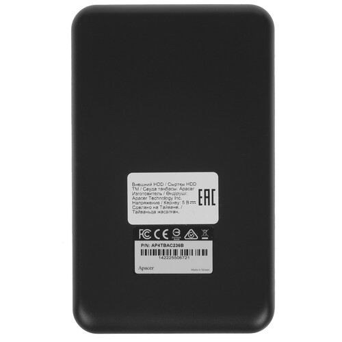 Купить 4 ТБ Внешний HDD Apacer AC236  5054338. Характеристики, отзывы и цены в Донецке