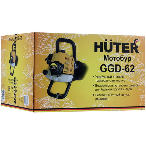 Купить Мотобур Huter GGD-62  5308304. Характеристики, отзывы и цены в Донецке