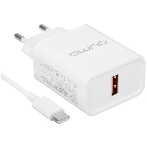Купить Сетевое зарядное устройство QUMO Energy Light 0107 белый  5627901. Характеристики, отзывы и цены в Донецке