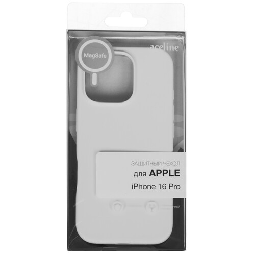 Купить Накладка  Aceline Liquid Silicone Magnet для Apple iPhone 16 Pro белый  5624793. Характеристики, отзывы и цены в Донецке