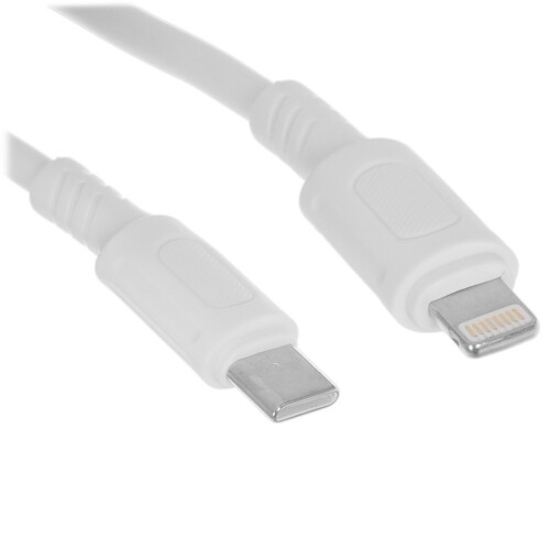 Купить Кабель круглый Borofone Lightning 8-pin - USB Type-C белый 1 м  9244439. Характеристики, отзывы и цены в Донецке