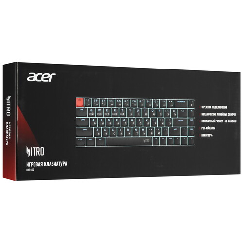 Купить Клавиатура  проводная + беспроводная Acer Nitro OKR400  9303813. Характеристики, отзывы и цены в Донецке