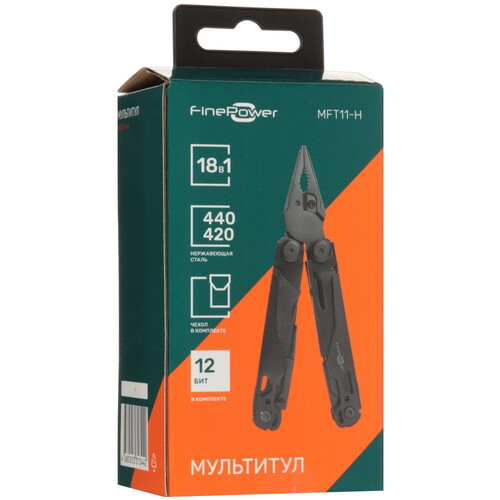 Купить Мультитул FinePower MFT11-H  9098555. Характеристики, отзывы и цены в Донецке