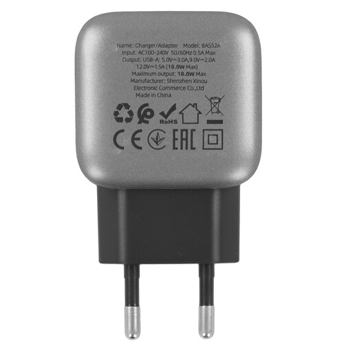 Купить Сетевое зарядное устройство Borofone BAS52A черный  5609261. Характеристики, отзывы и цены в Донецке