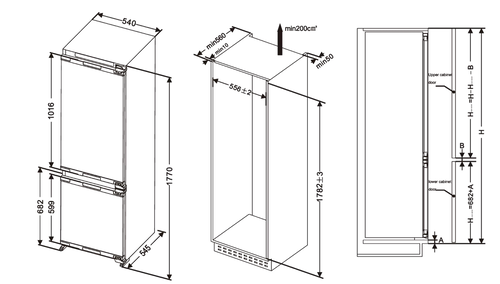 Купить Встраиваемый холодильник Haier HRF236NFRU  9291503. Характеристики, отзывы и цены в Донецке