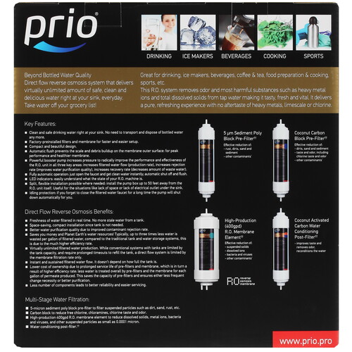 Купить Система обратного осмоса Prio Новая Вода Expert Osmos MOD600 Stream  1106931. Характеристики, отзывы и цены в Донецке