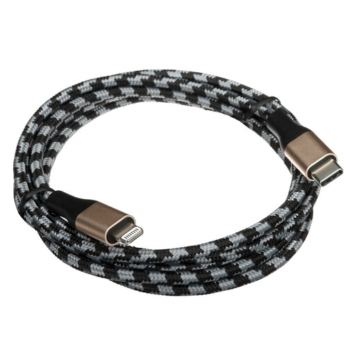 Купить Кабель круглый Verizo Lightning 8-pin MFI - USB Type-C черный 1.5 м  5497260. Характеристики, отзывы и цены в Донецке