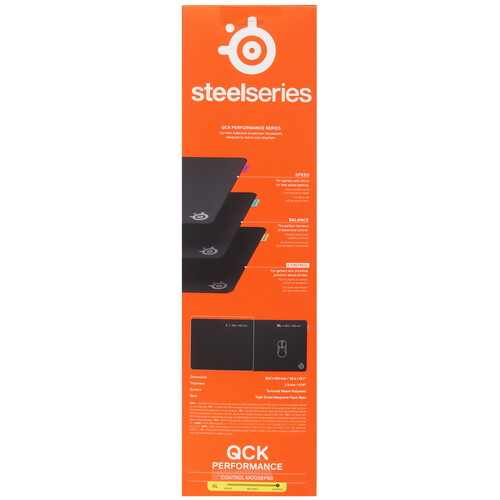 Купить Коврик SteelSeries QcK Performance Control XL  черный  5623182. Характеристики, отзывы и цены в Донецке