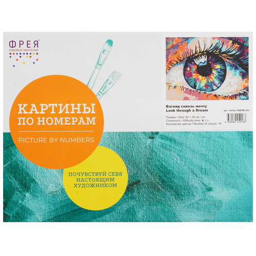 Купить Картина по номерам Фрея Взгляд сквозь мечту  9126849. Характеристики, отзывы и цены в Донецке