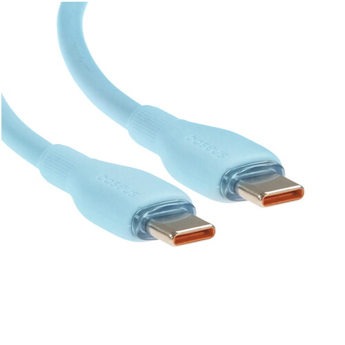 Купить Кабель круглый Baseus USB Type-C - USB Type-C голубой 1.2 м  9260758. Характеристики, отзывы и цены в Донецке