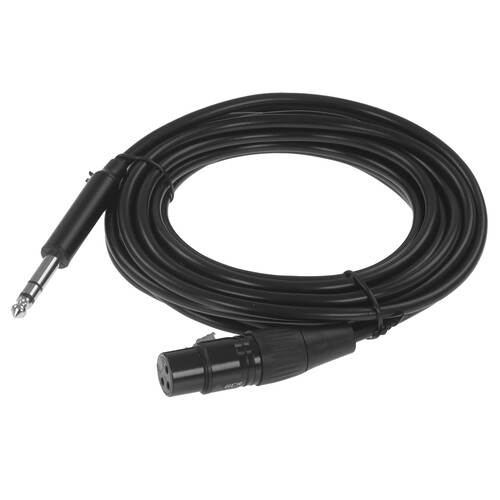 Купить Кабель   GCR XLR - jack 6.3 мм черный  9290085. Характеристики, отзывы и цены в Донецке