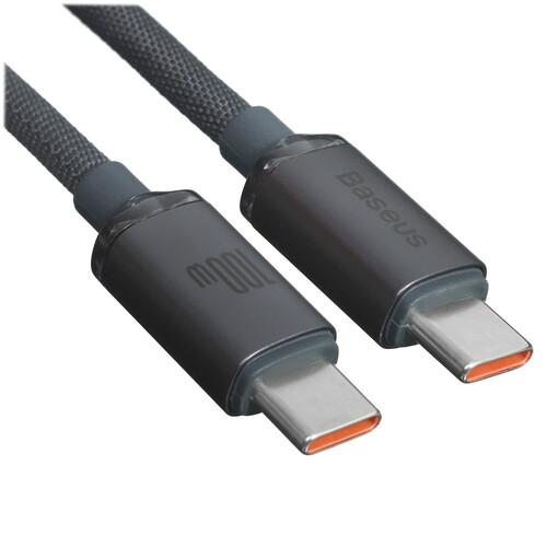 Купить Кабель круглый Baseus USB Type-C - USB Type-C черный 1.2 м  5482546. Характеристики, отзывы и цены в Донецке