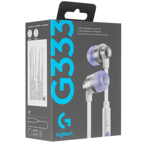Купить Проводные наушники Logitech G333 белый 2021  4796241. Характеристики, отзывы и цены в Донецке