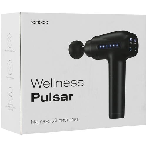 Купить Массажный пистолет Rombica Wellness Pulsar MSG-014 черный  9908586. Характеристики, отзывы и цены в Донецке