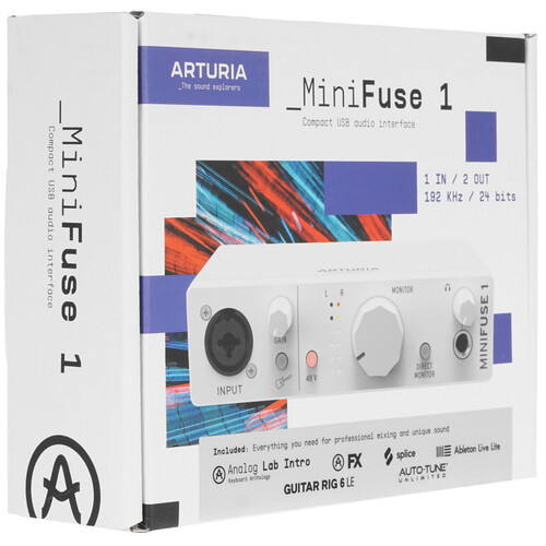 Купить Внешняя звуковая карта Arturia MiniFuse 1  5005286. Характеристики, отзывы и цены в Донецке