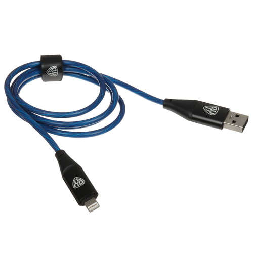Купить Кабель круглый BY Lightning 8-pin - USB 2.0 Type-A синий 1 м  5482253. Характеристики, отзывы и цены в Донецке