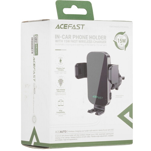 Купить Держатель автомобильный ACEFAST D52 черный  9258645. Характеристики, отзывы и цены в Донецке