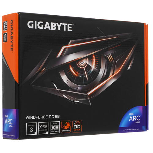 Купить Видеокарта GIGABYTE Intel Arc A380 WINDFORCE OC  5078706. Характеристики, отзывы и цены в Донецке