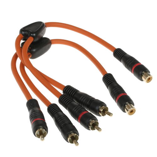 Купить Разветвитель   DEXP RCA x2 - RCA оранжевый  1228437. Характеристики, отзывы и цены в Донецке