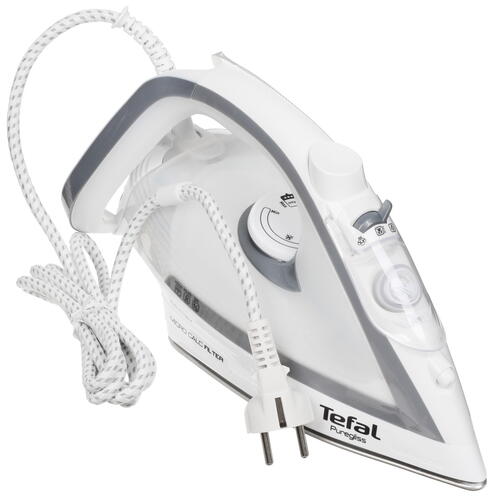 Купить Утюг Tefal Puregliss FV8043E0 белый  5410378. Характеристики, отзывы и цены в Донецке