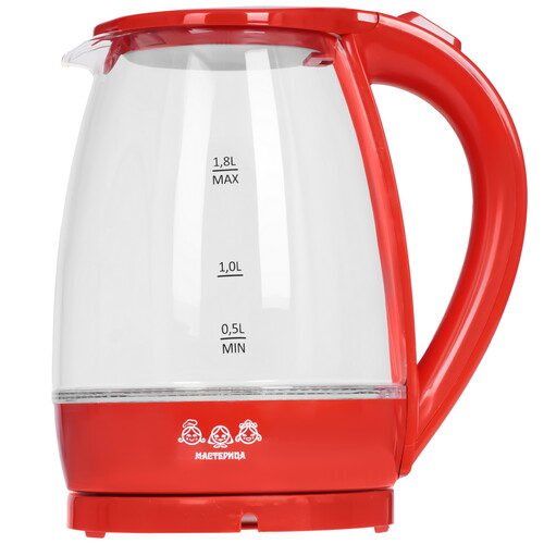 Купить Электрочайник Мастерица ЕК-1801G красный  8157389. Характеристики, отзывы и цены в Донецке