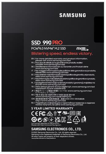 Купить 4000 ГБ M.2 NVMe накопитель Samsung 990 PRO  5452734. Характеристики, отзывы и цены в Донецке