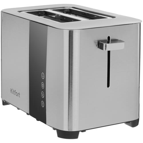 Купить Тостер Kitfort KT-2047 серебристый  5329135. Характеристики, отзывы и цены в Донецке