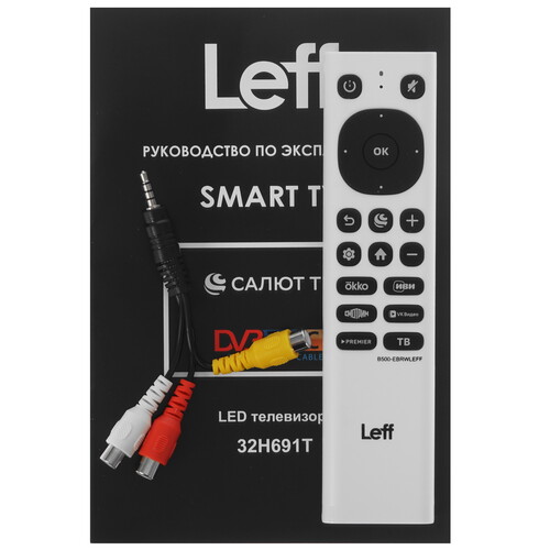 Купить 31.5" (80 см) Телевизор Leff 32H691T белый  9229059. Характеристики, отзывы и цены в Донецке