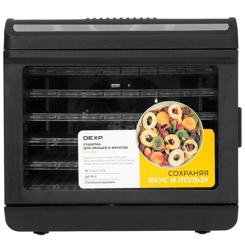 Купить Сушилка для овощей и фруктов DEXP FD-506P черный  5407696. Характеристики, отзывы и цены в Донецке