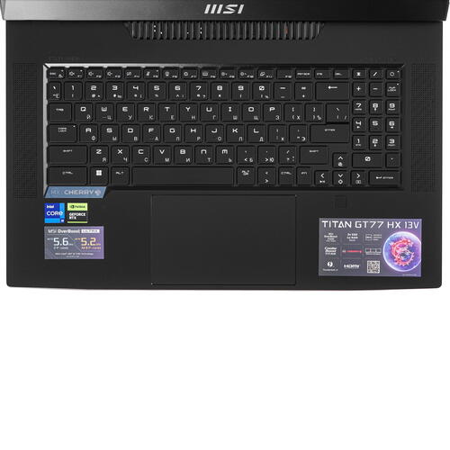 Купить 17.3" Ноутбук MSI Titan GT77 HX 13VI-096RU черный  5094202. Характеристики, отзывы и цены в Донецке