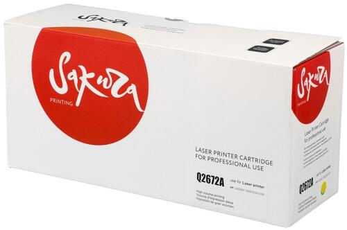 Купить Картридж лазерный SAKURA Q2672A желтый  5364041. Характеристики, отзывы и цены в Донецке