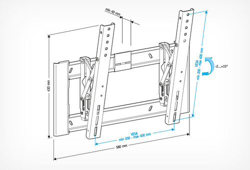 Купить Кронштейн для ТВ Holder LCD-T4608 черный  0191932. Характеристики, отзывы и цены в Донецке
