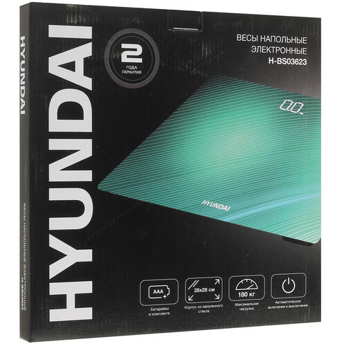Купить Весы Hyundai H-BS03623 зеленый  5337499. Характеристики, отзывы и цены в Донецке