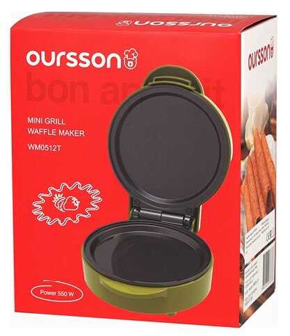 Купить Вафельница Oursson WM0512T/GA зеленый  9311876. Характеристики, отзывы и цены в Донецке